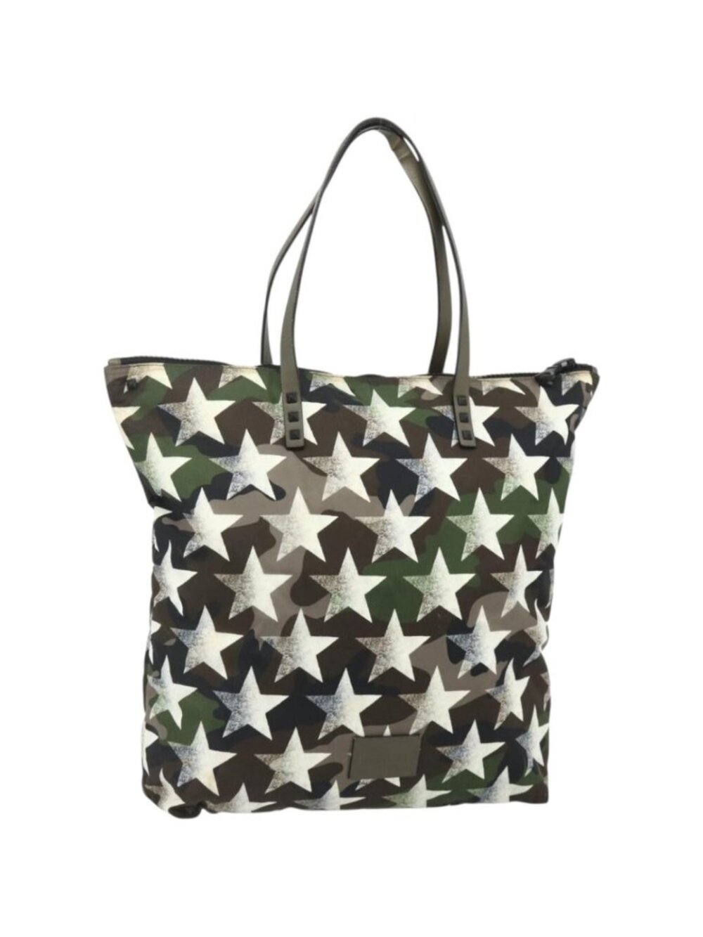 VALENTINO Tote Bag Nylon Khaki